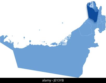 Arabe, politique, du golfe, tirer, France, pays, unis, sept, Etat, région, Illustration de Vecteur