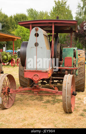 Tracteur antique, Grand Oregon Steam-Up, Antique Powerland, Brooks, de l'Oregon Banque D'Images