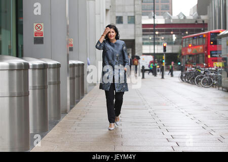 Tina Fordham, directeur général et chef de l'analyste politique mondiale de Citi, au Citi group bureaux Canary Wharf PHOTO:JEFF GILBERT 09.06.2017 Banque D'Images