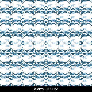 Floral stylisé Modèle transparent Banque D'Images