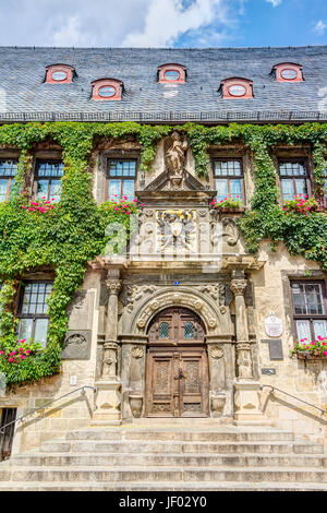 Hôtel de ville de Quedlinburg, Allemagne Banque D'Images