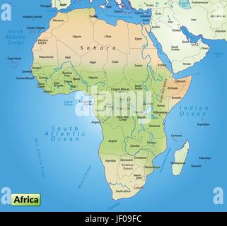 Atlas, carte, carte du monde, carte, afrique, border, carte, carnet de bord, les frontières, Illustration de Vecteur