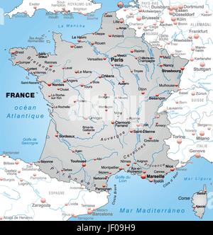 La France, frontière, frontières, synopsis, carte, atlas, carte du ...