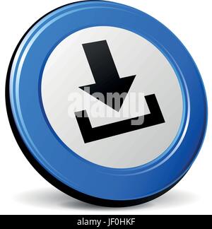 Isolés, icône, télécharger, fichier, vecteur, pictogramme, symbole, pictogramme, échange Illustration de Vecteur