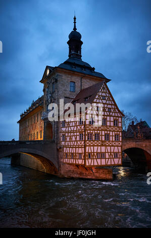 Vieille Ville, Bamberg, Bavière, Allemagne Banque D'Images