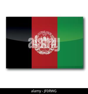 Afghanistan drapeau Illustration de Vecteur