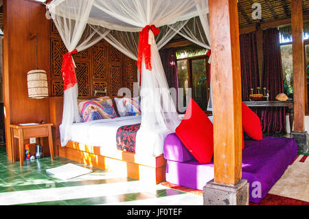 L'intérieur de Bali Indonésie chambre tropicale de luxe Banque D'Images