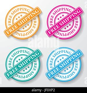 Bleu, motion, le report, le déplacement, le mouvement, l'ordre, de l'emblème, de la circulation, Illustration de Vecteur