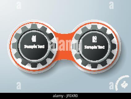 Futuriste d'engrenage Illustration de Vecteur