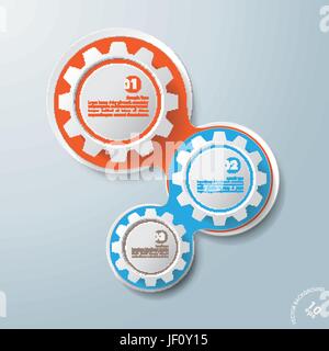 Objet, connecté, de l'espace, roue, moderne, modernité, chaîne, communication, Illustration de Vecteur