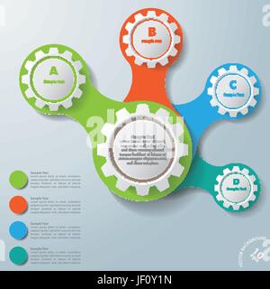 Objet, connecté, de l'espace, roue, moderne, modernité, l'industrie, les roues, Illustration de Vecteur