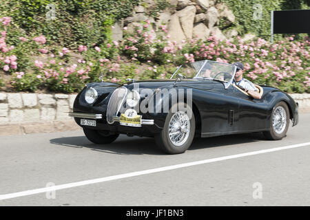 Le Tyrol du Sud Rallye 2016 Jaguar XK 120 OTS Banque D'Images