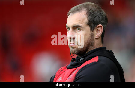 Salford Red Devils Head coach Ian Watson, au cours de la Super League Betfred match au stade AJ Bell, Salford Banque D'Images