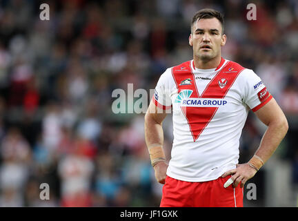 St Helens Luc Douglas, au cours de la Super League Betfred match au stade AJ Bell, Salford Banque D'Images