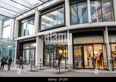 David Jones department store dans le complexe de bureaux nouvellement achevé Barangaroo cité parlementaire en centre-ville de Sydney, Australie Banque D'Images