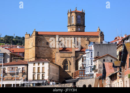 Ville de Getaria Pays Basque Espagne Banque D'Images