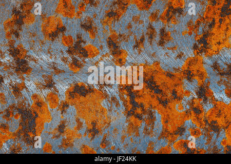 Résumé fond d'une surface métallique rouillée. La texture de métal rouillé Banque D'Images