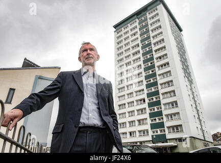 Droit d'auteur par Paul Images Slater Ltd - Chef de Plymouth City Council Ian Bowyer extérieur Mountwise Tours, Devonport, Plymouth. Banque D'Images