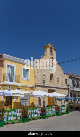 Petite église dans le centre de El Palmar dans la Albufera National Park Banque D'Images