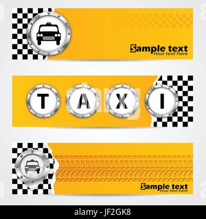 Remarque, mémo, taxi, illustration, voie, copie, imitation, clichés, modèle, Illustration de Vecteur