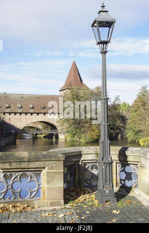 Tour Schlayer à Nuremberg, Bavière, Allemagne Banque D'Images