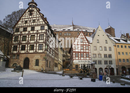 Maison de pilates, Nuremberg, Bavière, Allemagne Banque D'Images