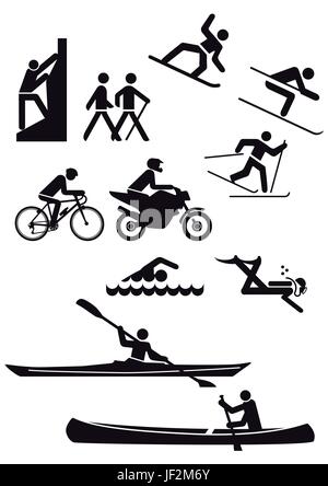 Sports divers mark Illustration de Vecteur