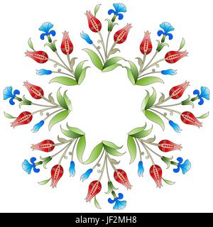 Meubles anciens, fleur, fleurs, plantes, pattern, orientale, florale, design, belle, Illustration de Vecteur