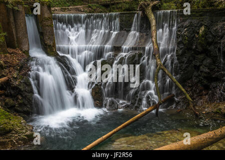 Cascade de la gorge de Vintgar, Slovénie Banque D'Images