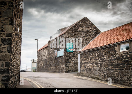 L. robson & sons les fumeurs de poissons, craster, Northumberland, England, UK Banque D'Images