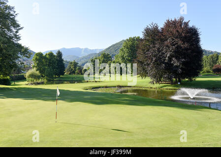 Le parcours de golf de Magliaso sur Suisse Banque D'Images