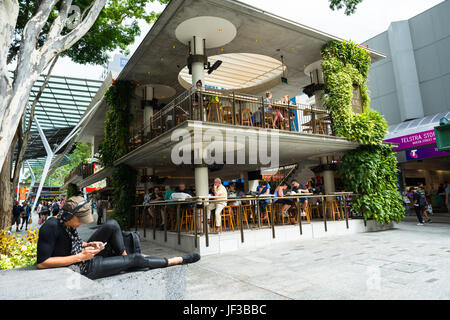 Jimmy's sur le Mall, à l'angle de Queen Street et la rue Albert dans le principal quartier commercial de Brisbane. Le Queensland, Australie. Banque D'Images