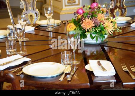 Set de table pour manger aristocratique Banque D'Images