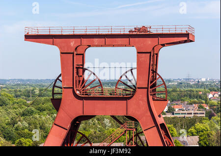 Grand ancien site industriel dans la ville de Zollverein Essen Banque D'Images