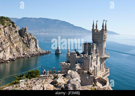 Swallow's Nest de little castle en Crimée Banque D'Images