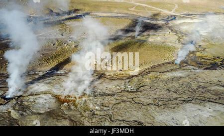 Les Geysers del Tatio au désert d'Atacama, Chili Banque D'Images
