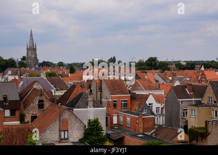 Architecture bâtiment classique européenne Village Brugge Banque D'Images