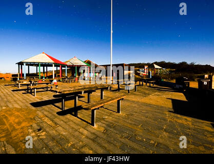 Photo de nuit. Pembrey Country Park. Carmarthenshire. Le Pays de Galles. UK Banque D'Images