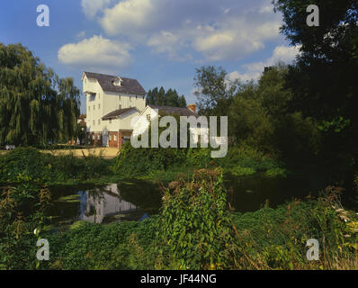 Chilham moulin sur la rivière Stour.Kent, England, UK Banque D'Images