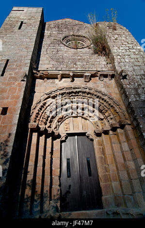Monastère de San Lorenzo - 10e siècle, Carboeiro, Pontevedra province, région de Galice, Espagne, Europe Banque D'Images