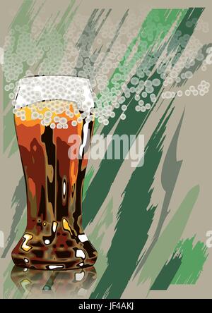 Restaurant, bar, taverne, verre, calice, gobelet, tasse, objets, macro, Illustration de Vecteur