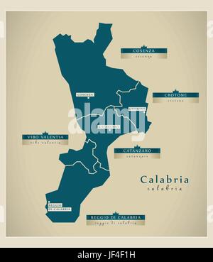 Moderne, graphique, la modernité, l'Europe, carte, région, vecteur, atlas, plan de la Illustration de Vecteur