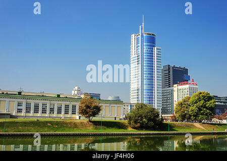 Bâtiments en plein centre de Minsk, Bélarus Banque D'Images
