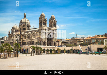 Cathédrale de la Major à Marseille, France Banque D'Images