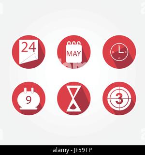 Ensemble, l'élément, icônes, éléments, note, mémo, main, mains, objet, graphiques, Illustration de Vecteur