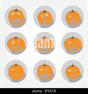 Célébrer, se complaire, se délecte, fête, fête, Fête, halloween, icônes, Illustration de Vecteur