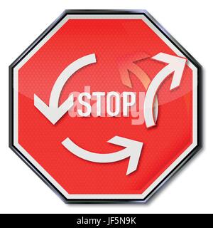 Excavation du bouclier de la circulation Illustration de Vecteur