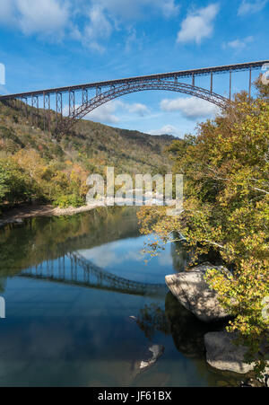New River Gorge Bridge dans West Virginia Banque D'Images