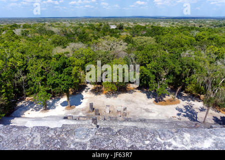 Ruines de Calakmul à Campeche, Mexique Banque D'Images