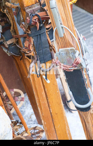 Équipement de ski Vintage Banque D'Images